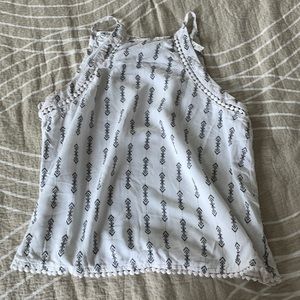 Tribal print halter top
